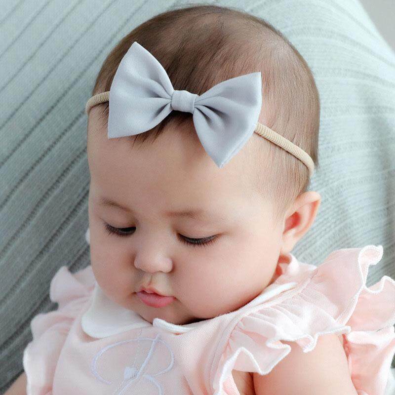 3x//Set Newborn Girl Bow Headband Ribbon Elastic Baby Headdress Kids Hair Band MW