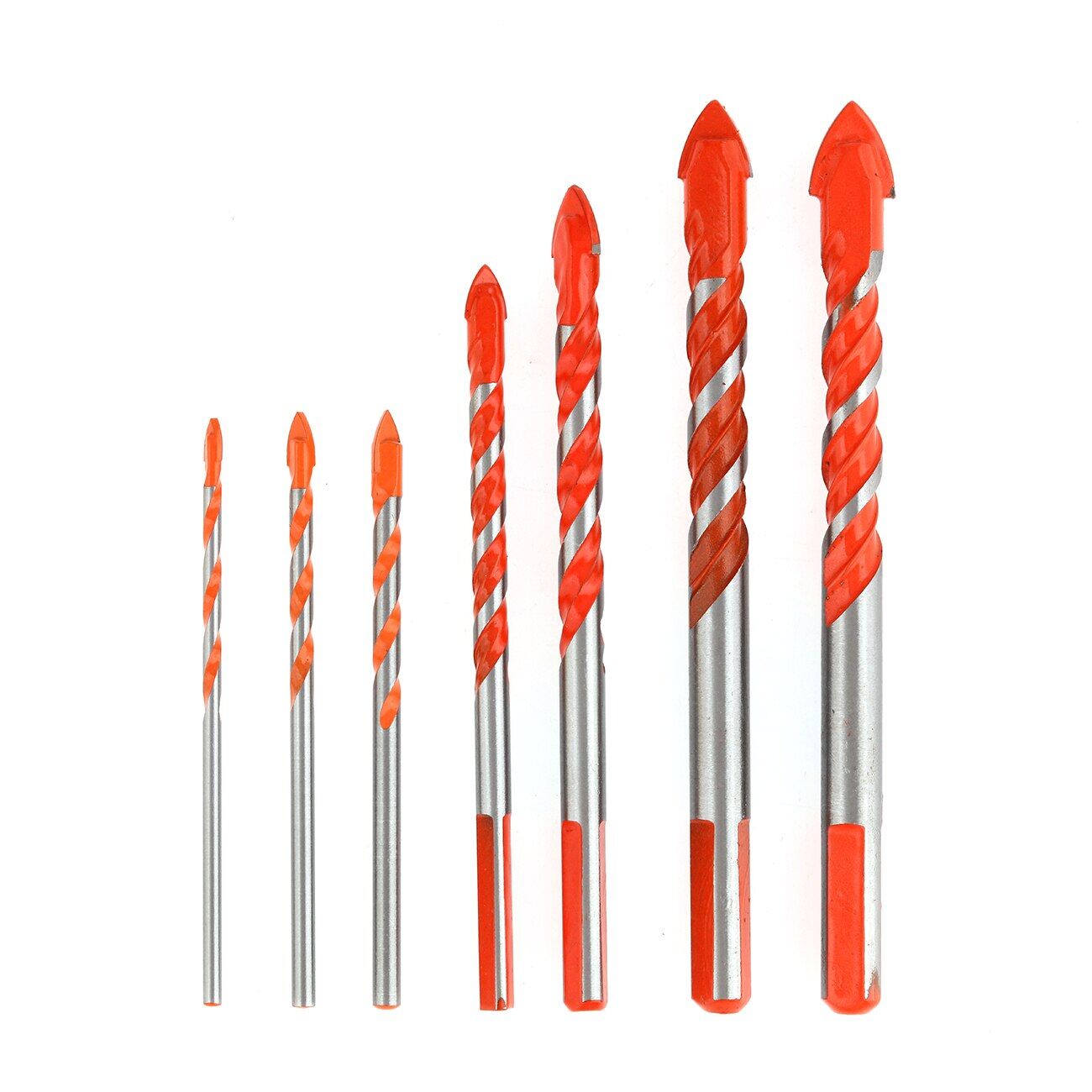 7Pcs 3-12mm Drill Bit Multi-Function Ceramic Wall Drill Bit Set Glass Marble Hole Opener Cutter Hand Drill Woodworking Cutting