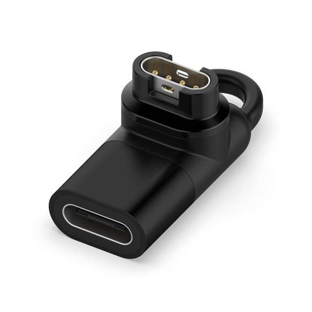 Usb c female to 4pin charge converter for garmin fenix 5/5s/5x/6 forerunner 45/45s/245/245m/935 smart watch