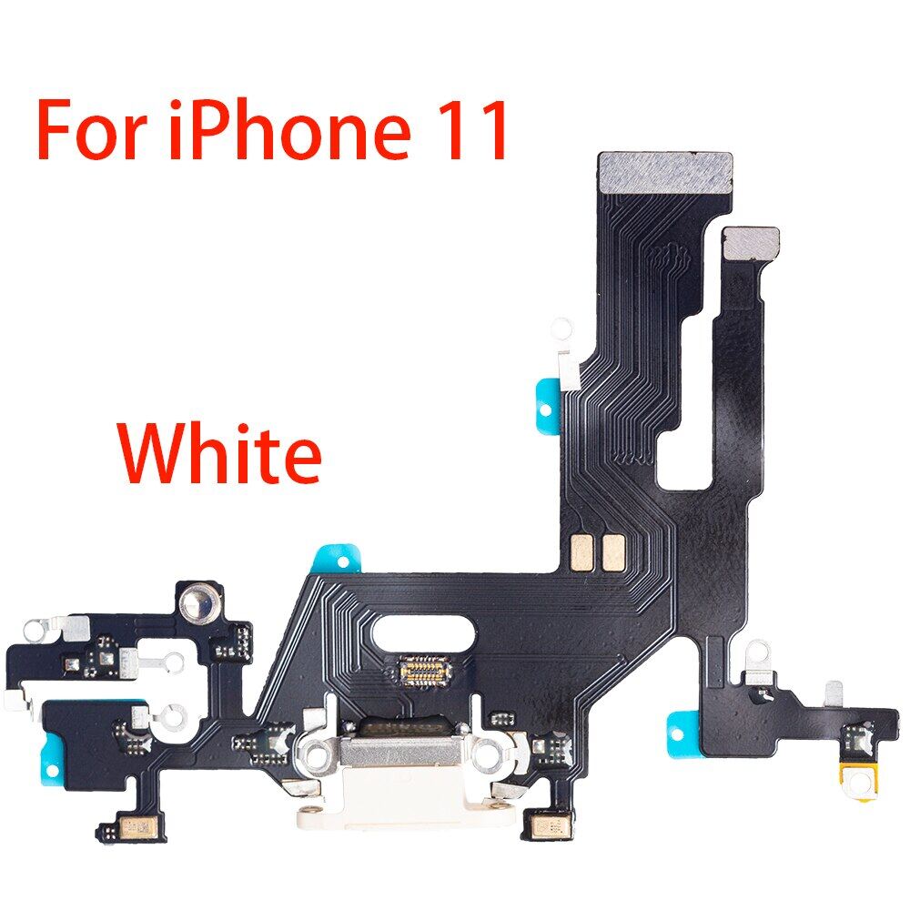 1Pcs Charger Port Flex Ribbon For Iphone 11 12 Pro Max USB Dock Charging Connector Data Flex Cable Replacement Parts