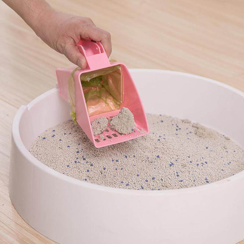 Cat Litter Scooper Thùng Rác Tự Chứa Công Cụ Làm Sạch Thú Cưng
