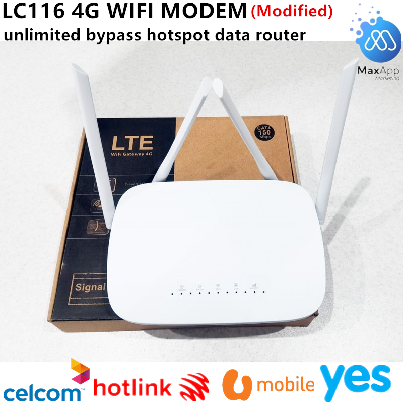 Modified LC116 4G hotspot data router Wifi Modem Router Lazada