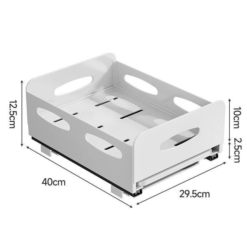 YONUO Kitchen dish rack Kitchen cabinet built-in pull-out dish separation storage rack Household drawer tableware cup rack