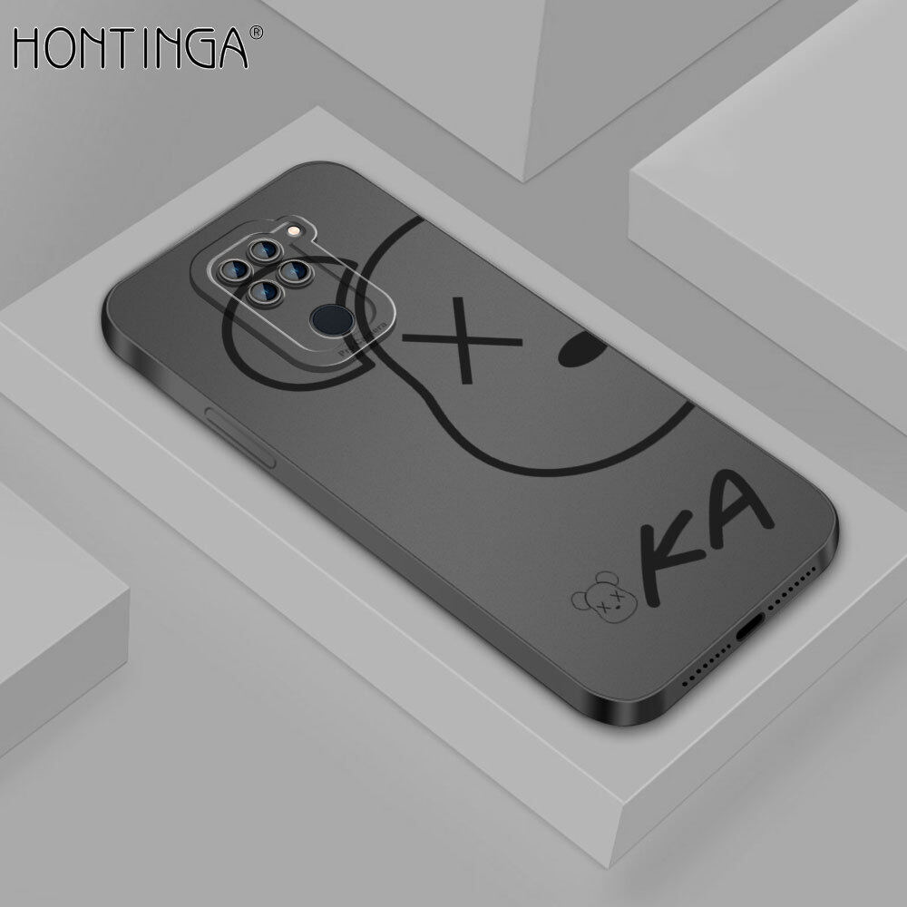 Hontinga Casing Case For Xiaomi Redmi Note 9S Note 9 Pro Note9 Note 8 Pro Note 7 Pro Case New Square Soft Silicone Case Cool Bear Full Cover Camera Protectior Shockproof Rubber Cases Back Cover Phone Casing Softcase For Girls