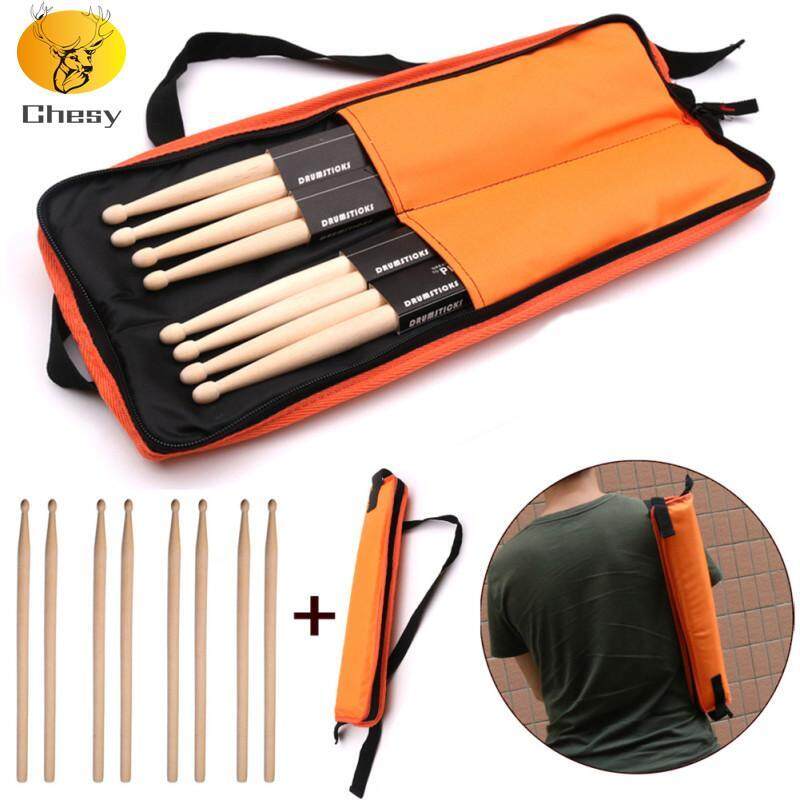 8 chiếc Trống Gậy 5A Cổ Điển Phong Dùi Trống cho Nhạc Jazz Combo Bài Tập Hiệu Suất + Túi Đựng