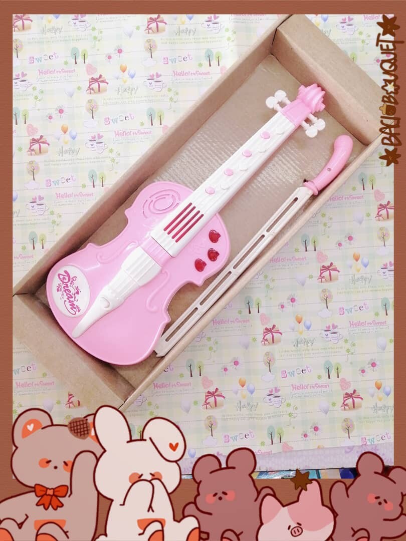 Violin Music for Kids Magic Violin Pink Musical Instrument for