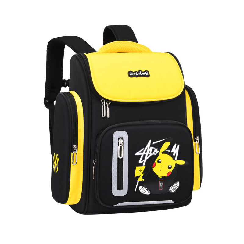 HOBIBEAR primary school student trolley schoolbag children from grade one to grade six can pull back men and women waterproof and reduce the burden spine protection