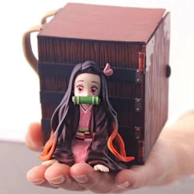 Japanese Anime Collectible Kimetsu No Yaiba Demon Slayer Figurine Doll Ornaments Kamado Nezuko Action Figures Toy Figures Anime Model