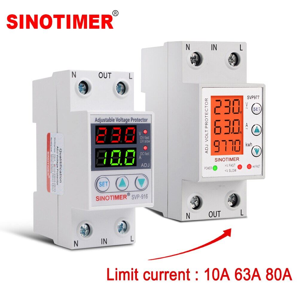 【Original Goods】 230V 10A 63A 80A Over Voltage Protection Relay ...