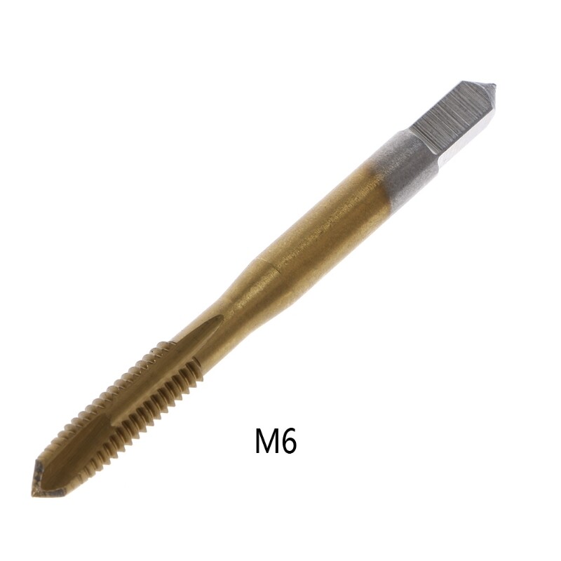 M2/M2.5/M3/M3.5/M4/M5/M6 HSS Metric Straight Flute Thread Screw Tap Plug Tap