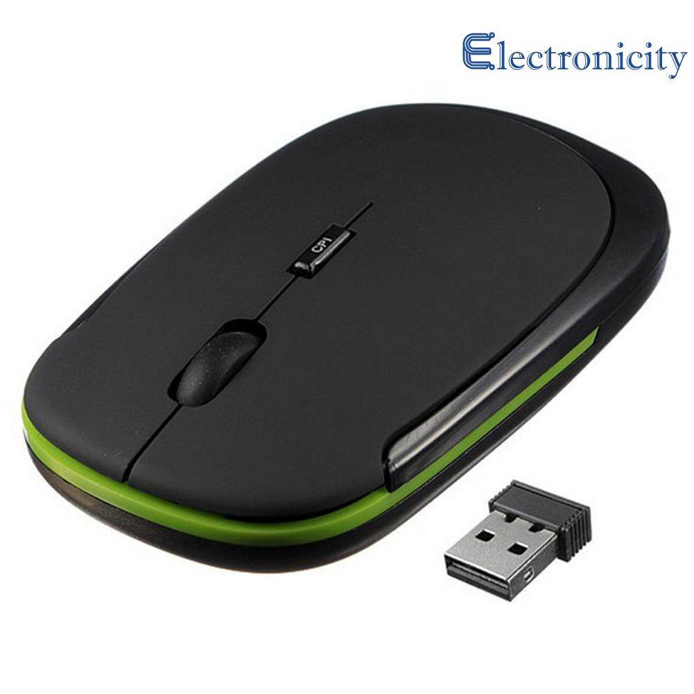 Ultra-Thin 4 Keys 2.4G Wireless Optical Mouse 3 Gears 1600DPI Rechargeable Mice Computer Accessories