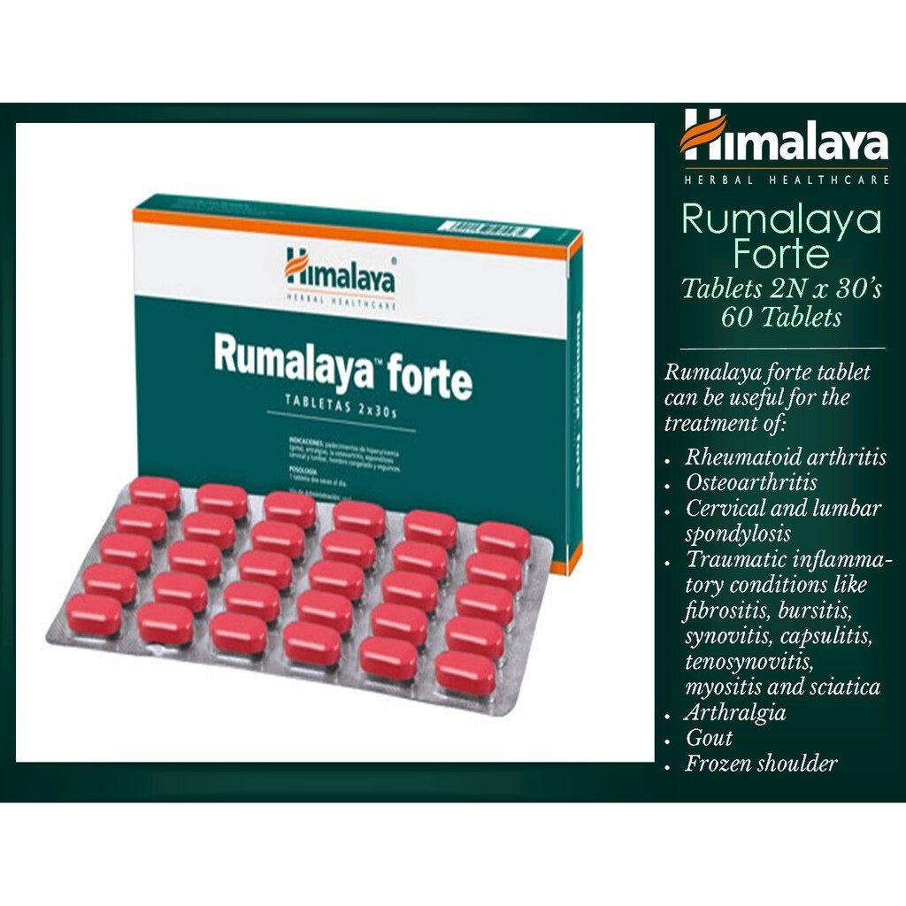 Hot Promotion [ORIGINAL 🇲🇾] HIMALAYA Rumalaya Forte 60 Tablets (2 x 30s