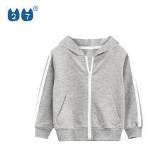 27Kids Store Trẻ Em Áo Khoác Cho Bé Trai 1-8 Tuổi Cô Gái Dây Kéo Màu Rắn Màu Xanh Lá Cây Màu Xám Đen Bầu Trời Xanh Bông Giữ Ấm Vải Tốt Quần Áo Nhà Mặc Giản Dị Mùa Thu Mới