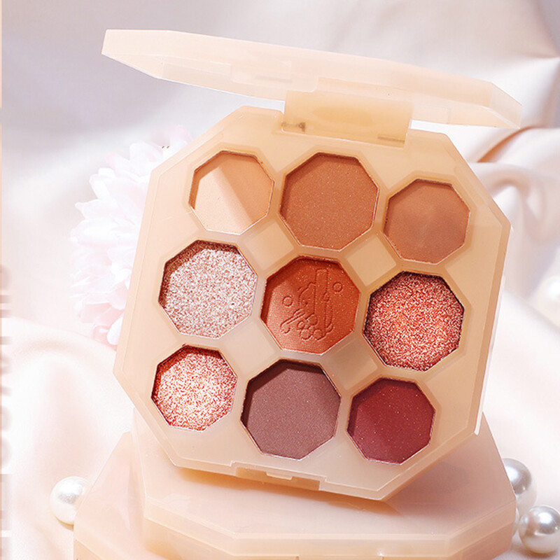 【BeautyMalls】 Bảng Phấn Mắt 9 Màu Phấn Mắt Lì Tông Màu Đất