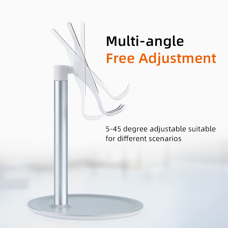 Lenuo Universal Mobile Phone Holder For Phone / Tablet Adjustable Desktop Phone Stand Bracket Smartphone Stander