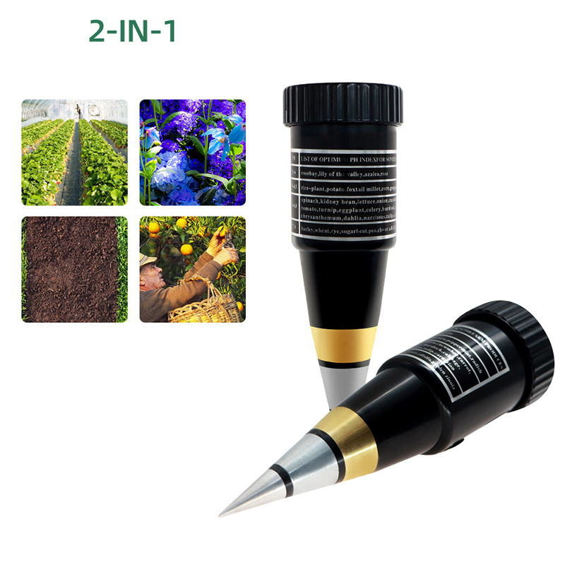 Máy Đo Độ Ẩm PH Đất 2 Trong 1 Máy Đo Độ PH Đất Chống Rỉ Độ Chính Xác Cao