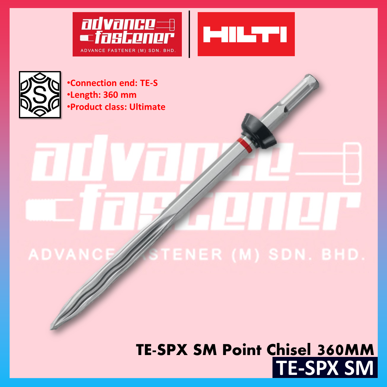 Hilti Pointed Chisel Hilti TE-SP SM 50 Pointed Chisel – 19 Inch