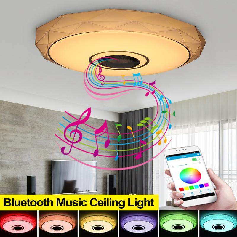 【Free Vận Chuyển + Đèn Flash Deal】LED Bluetooth Xả Gắn Ốp Trần Đèn ỨNG DỤNG Điện Thoại Điều Khiển Nhạc