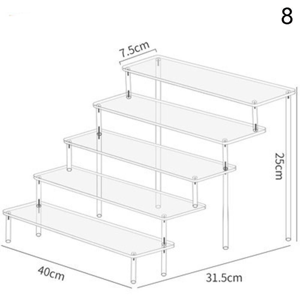FAKU198456 Handle Display Shelf Transparent Home Storage Tools Storage Racks Anime Figure holder Display Stand Storage Holders