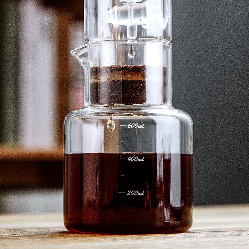 BINCOO Ice Drip Coffee Pot Glass Cold Brew Coffee Maker Household Drip 600ml