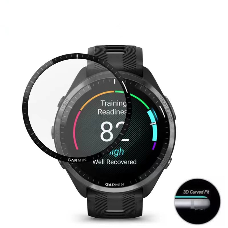 3D Curved Screen Protector For Garmin Forerunner 965 SmartWatch Anti-scratch Screen Protective Film（1PC)