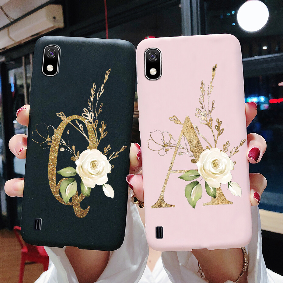 Ốp Lưng Cho Samsung Galaxy A10 Ốp Điện Thoại Silicon Mềm, Ốp Lưng Màu Đen Mờ Chữ Dễ Thương Dành Cho Samsung Galaxy A10