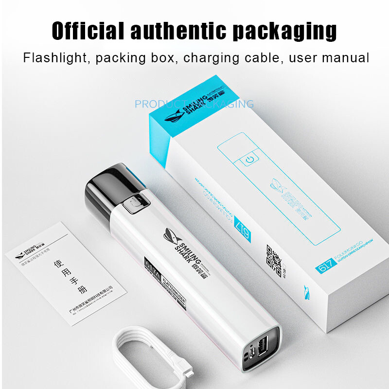 Kebeteme mini led flashlight xpe + cob lamp beads ultra bright torch with clip ma-gnet work light waterproof usb rechargeable flashlight