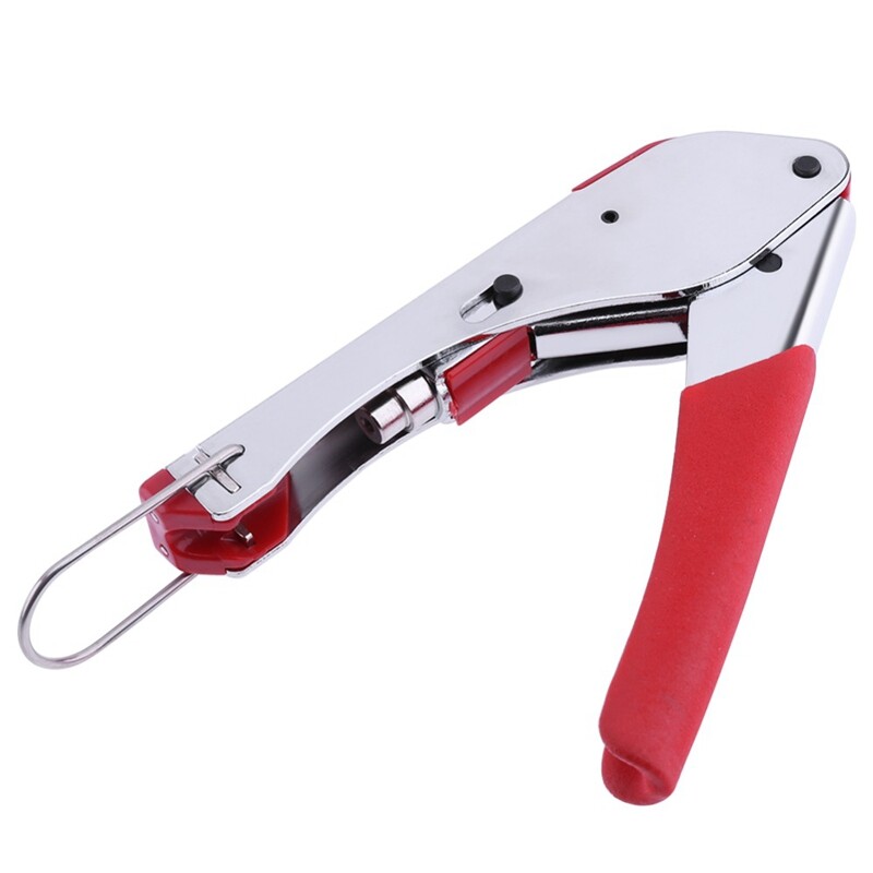 Kẹp Ép Cáp Đồng Trục Bộ Dụng Cụ Bấm Cốt & Dây Vũ Nữ Thoát Y Cho RG6 Đồng Trục Dụng Cụ Uốn Cáp Với Đầu Nối Nén