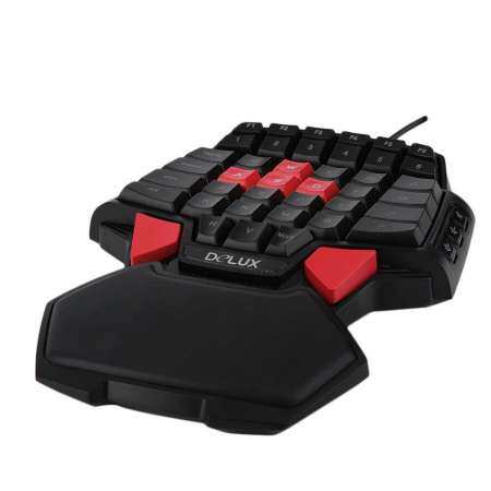 T9 USB คีย์บอร์ดแบบมีสายคีย์บอร์ดคู่เดียว / มือเดียว