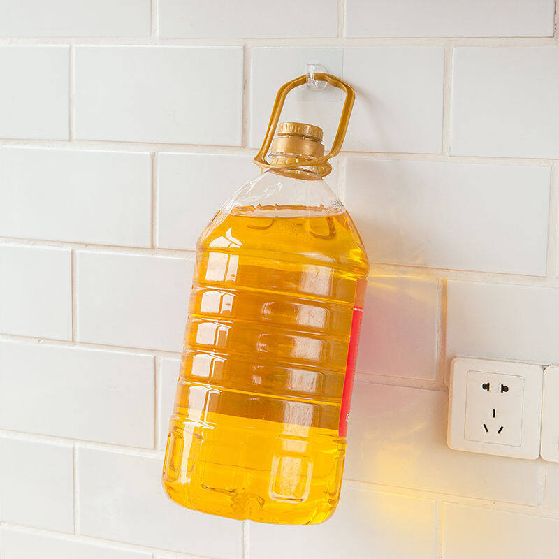 Transparent Thickened Hook Seamless Adhesive Hook High Load-bearing Wall Mount Strong Hook Kitchen Bathroom Non-punching Towel Rack