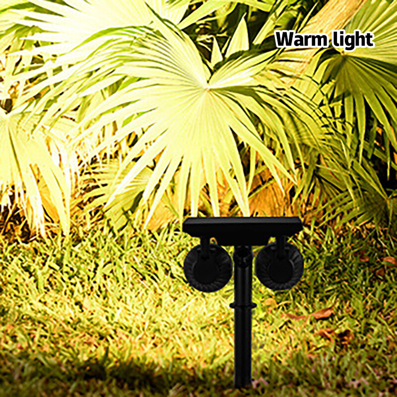 B&B Led Solar Light Double Head Spotlight Outdoor Projection Light Wall Light Lawn Light Aisle Light  Intelligent Human Body Induction