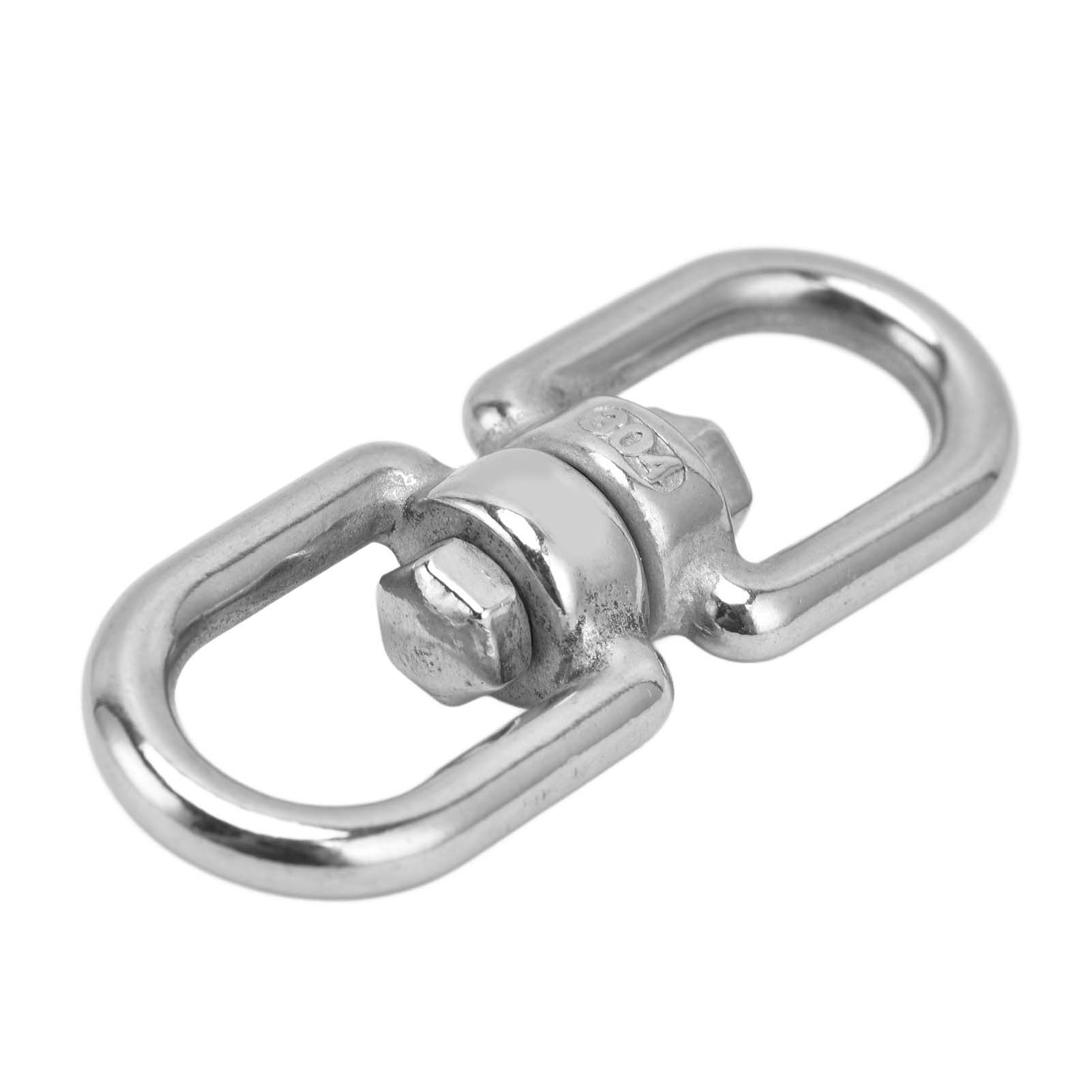Eye To Eye Rotate Ring, Double Ended Rotate Eye Hook Rust Resistant Wide Application Durable Big Eye Opening for Hammocks for Hanging Chairs for Swings
