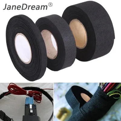 JaneDream High Temperature Resistance Adhesive Cloth Tape for Cable Harness Car Auto Heat Sound Isolation
