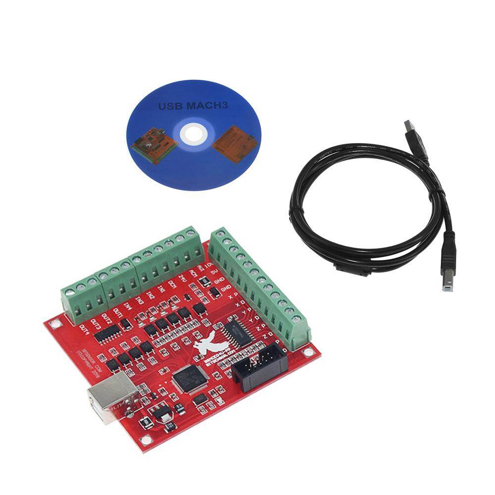 RCSD CNC USB MACH3 100Khz Breakout Board 4 Axis Interface Drive Motion Controller Flying Carving Card Engraving Machine Motherboard