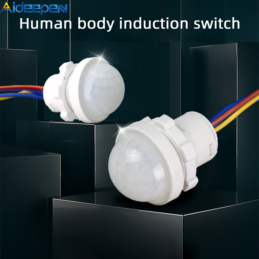 Aideepen ac110-240v /dc12-24v automatic sensor light switch led human motion sensor infrared motion sensor detection