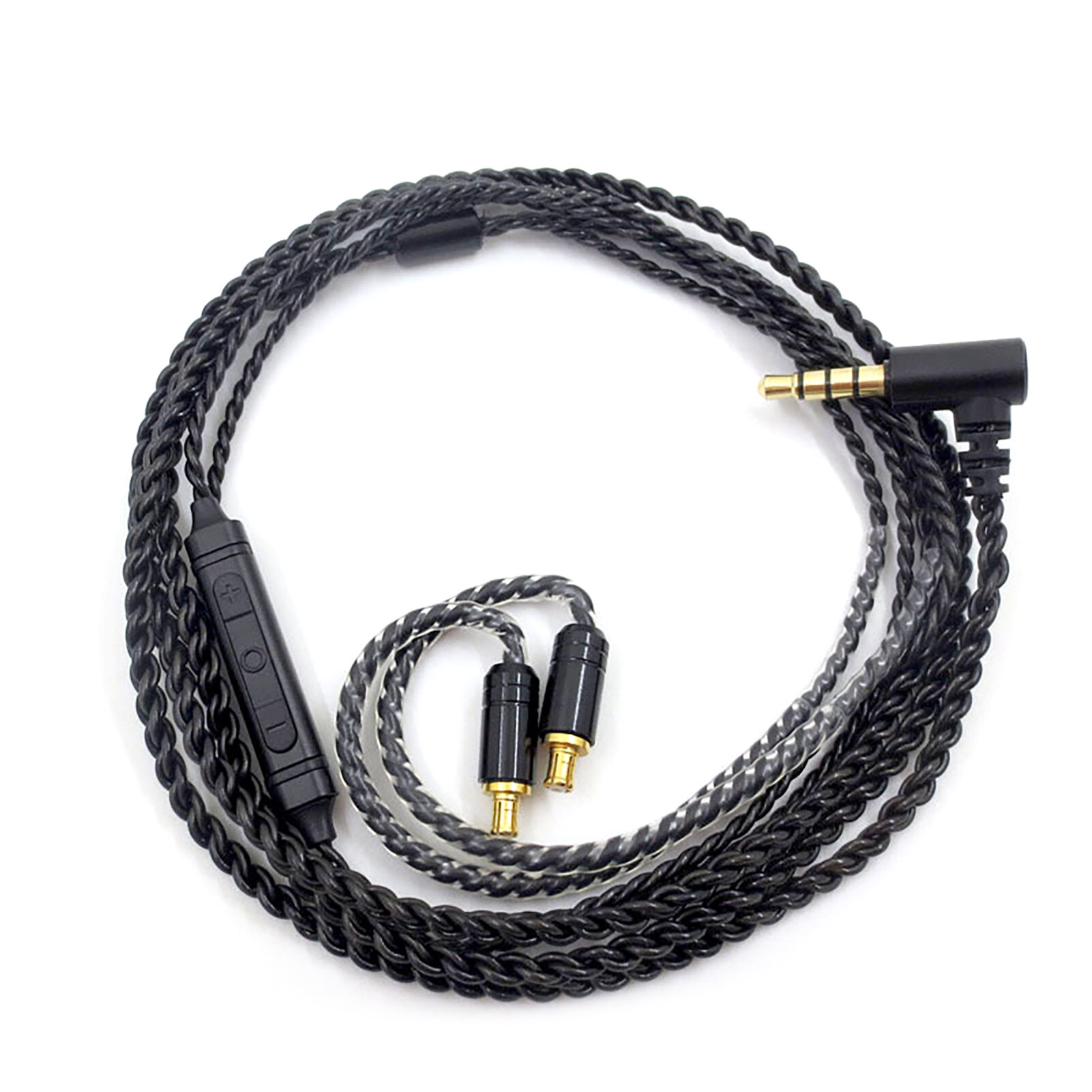 Baicai Cáp Tai Nghe Nhà Bếp Cáp Âm Thanh Tai Nghe 3.5Mm Độ Bền Cao Chuyên Nghiệp Thay Thế Bằng Mic Cho Shure SE215/Cho Sennheiser IE80S/Cho Audio-Technica A2DC/LS70/IM50/IM04 Tai Nghe Âm Thanh Rắn