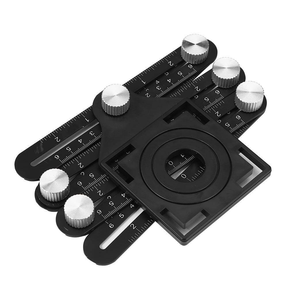 Multi Template 6 Folding Rulers Measuring Tool Angle Ruler with Drill