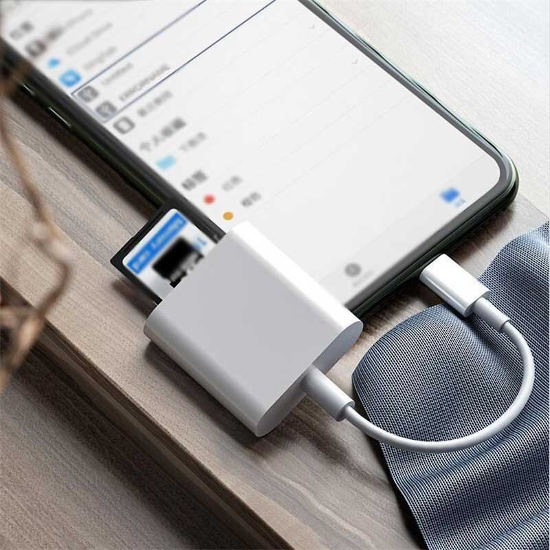 2 In 1 USB Type C SD TF Memory Card Adapter for Xiaomi Samsung Mobile Phone SD TF Card Reader Data Converter For Camera