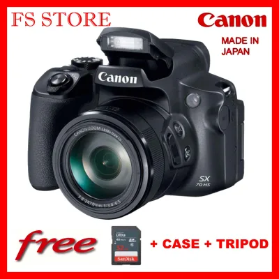 Canon Original Malaysia Powershot SX70 HS 20.3MP(Black)FREE 32GB+ CASE+ TRIPOD