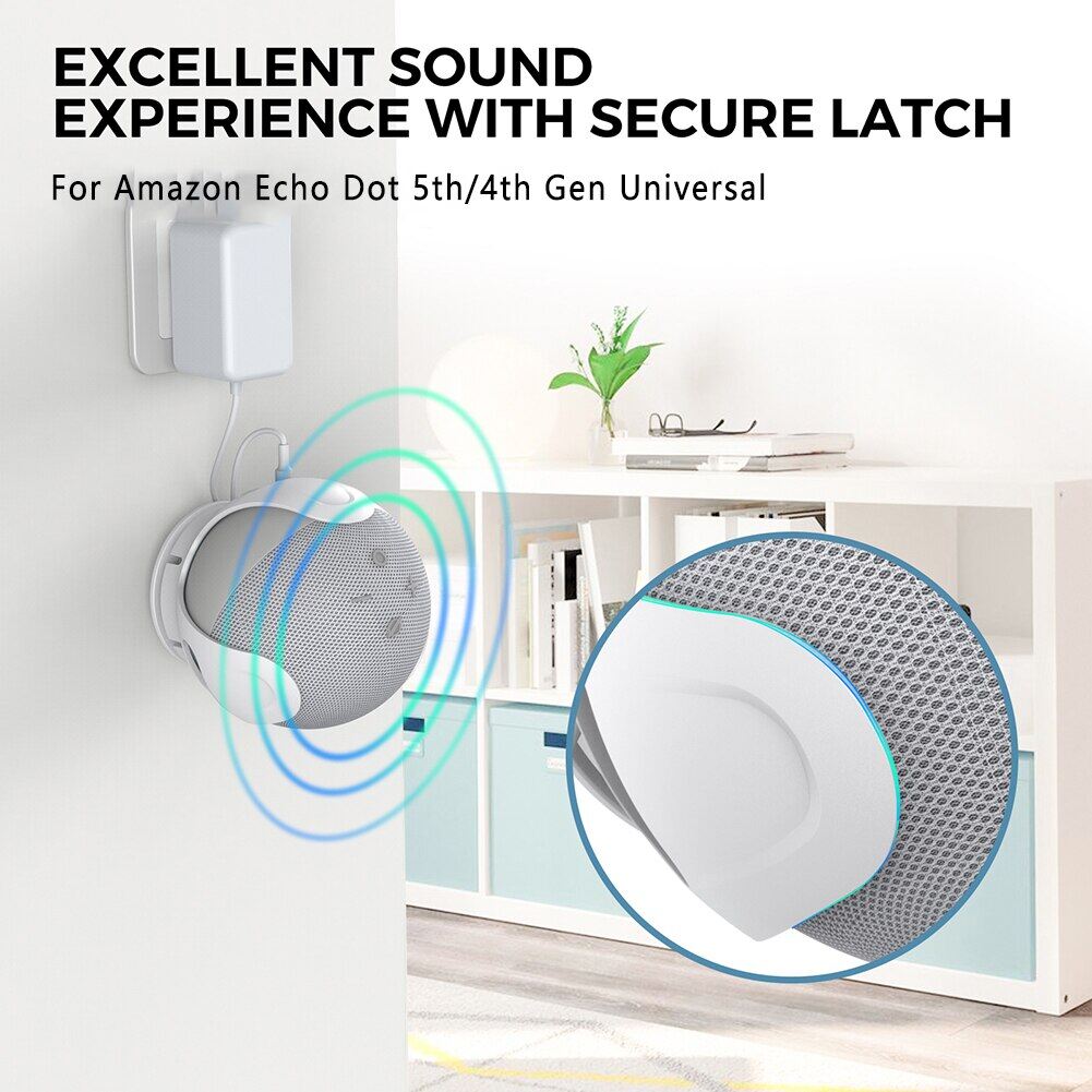 For Echo Dot 5/4 Wall Mount Holder Speaker Bracket For Amazon Alexa Echo Dot 4 Generation Smart Bluetooth Speaker Hanger Stand