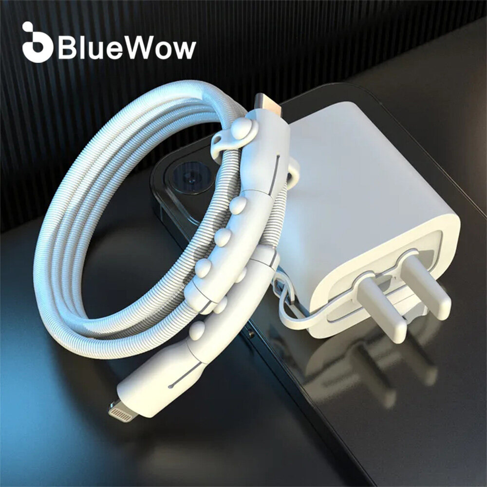BlueWow Bộ Bảo Vệ Đường Truyền Dữ Liệu Chính Hãng CP10 Cho iPhone/Android Bộ Bảo Vệ Dây Sạc USB Dụng...