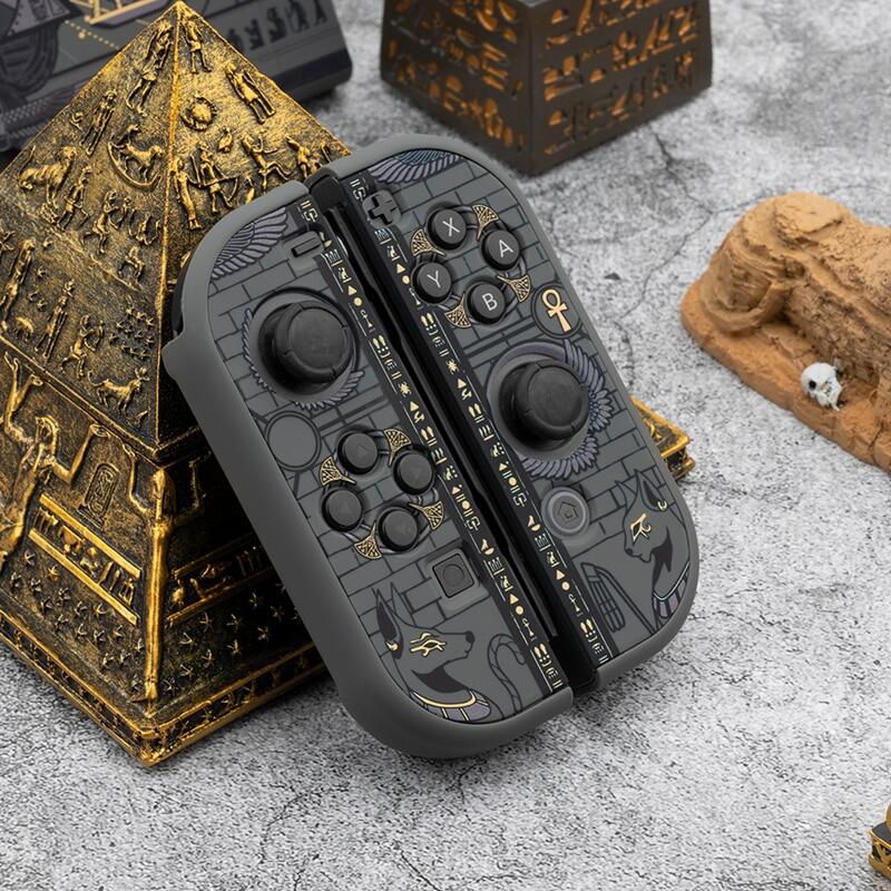 Nintendo Switch Vỏ Cứng Màu Đen Pharaoh Ai Cập Bí Ẩn Vỏ Lưng Cho NS Switch Phụ Kiện Trò Chơi