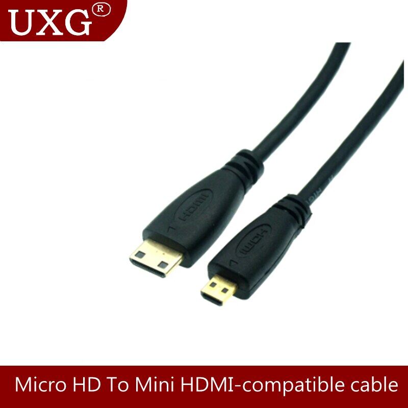 Micro HDMI Mini HDMI-Compatible To Micro HDMI-Compatible Connection Cable HD Video Mini HD Conversion Cable 0.3M 1M 1.8M Cables & Converters