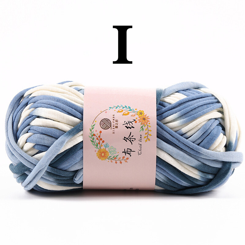 pzcf 100g/Pcs Braided Rope Hand Knitting Yarn Cotton Cloth Woven Thread Wool Yarn Bag Rugs DIY Basket