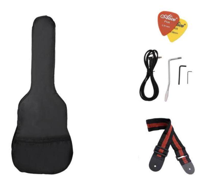 WOODEN COLOUR COLOR Jumpstart Electric Guitar Package + 10W Guitar Amplifier + Full Set Accessories Gitar Electrical Musical Instrument Music Malaysia