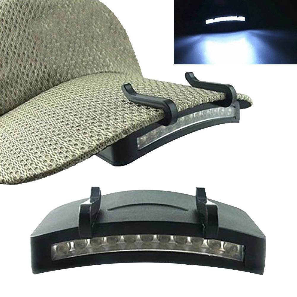 Honrane Night Fishing 11-LED Cap Light Headlight Headlamp Flashlight Head Hat Clip Lamp