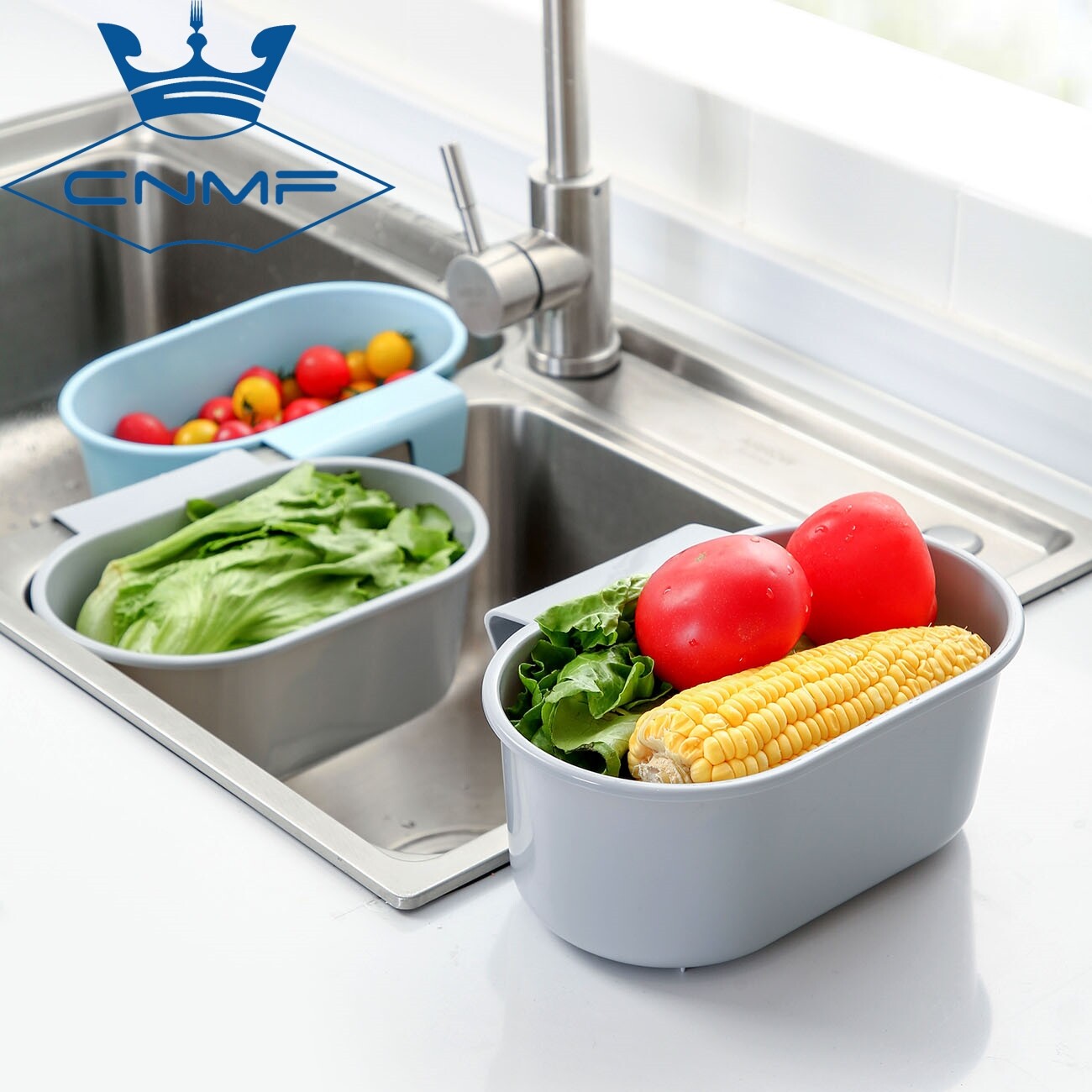 CNMF Sink Trash Basket Kitchen Supplies Household Sink Drain Water Basket Storage Rack