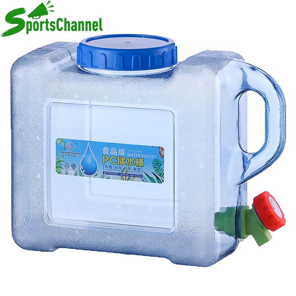 5L Capacity Outdoor Water Bucket with Faucet Portable Pure Water Tank Container for Vehicle