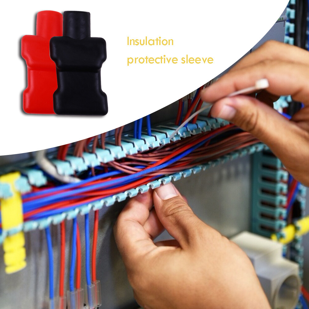 【Aneng】 2 cái Vỏ bảo vệ cách điện ắc quy xe cực âm PVC