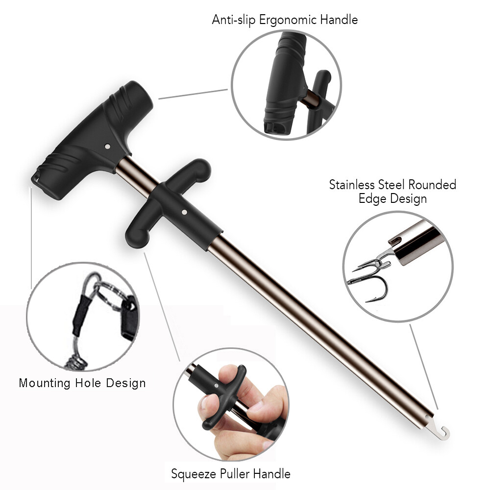 Fishing Hook Remover with Squeeze Puller Handle Fishing Hook Extractor Puller Fish Hook Tool